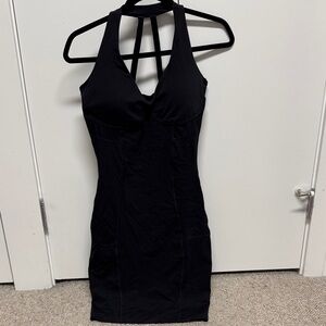 Gymshark Whitney Simmons Black Halter Dress